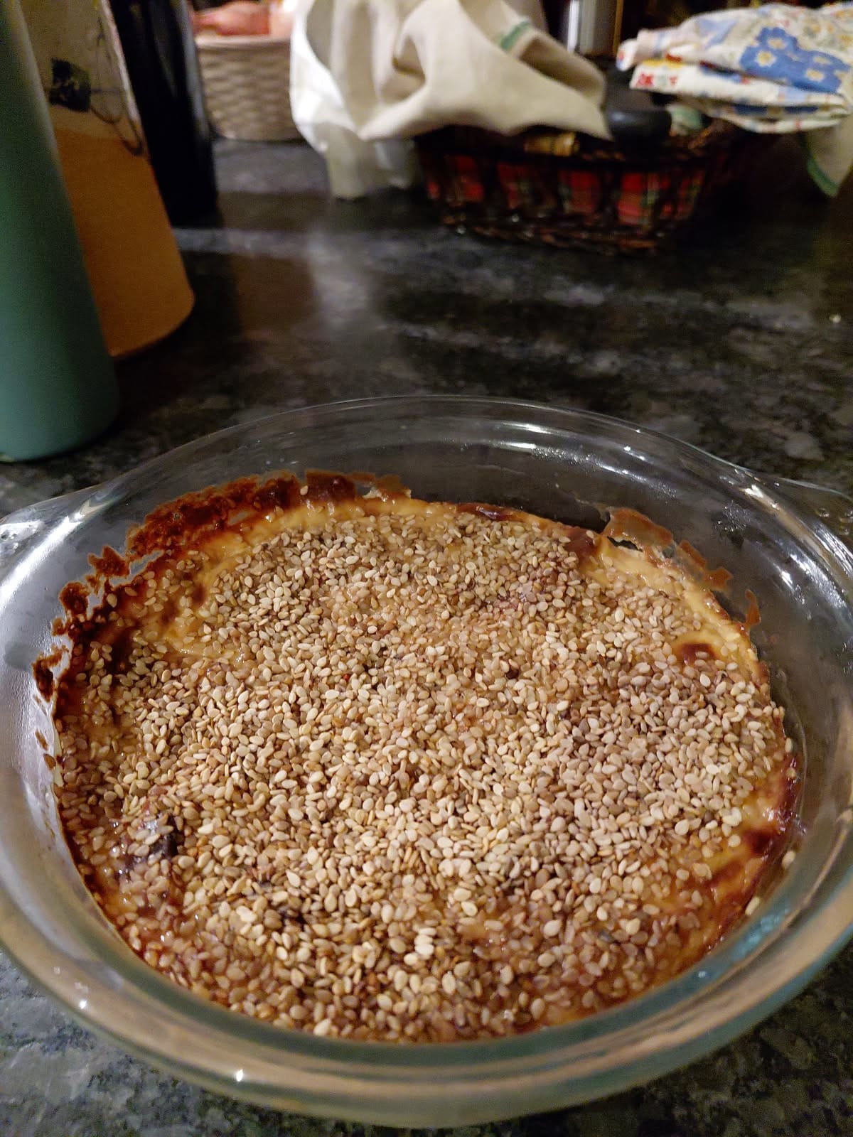 Flan de chou-rave au sésame