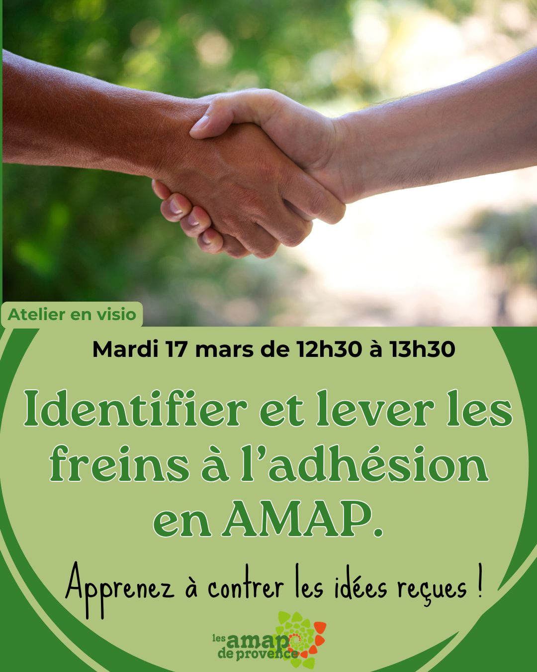 Mardi 17 mars – Atelier – Identifier et lever les freins à l&rsquo;adhésion en AMAP