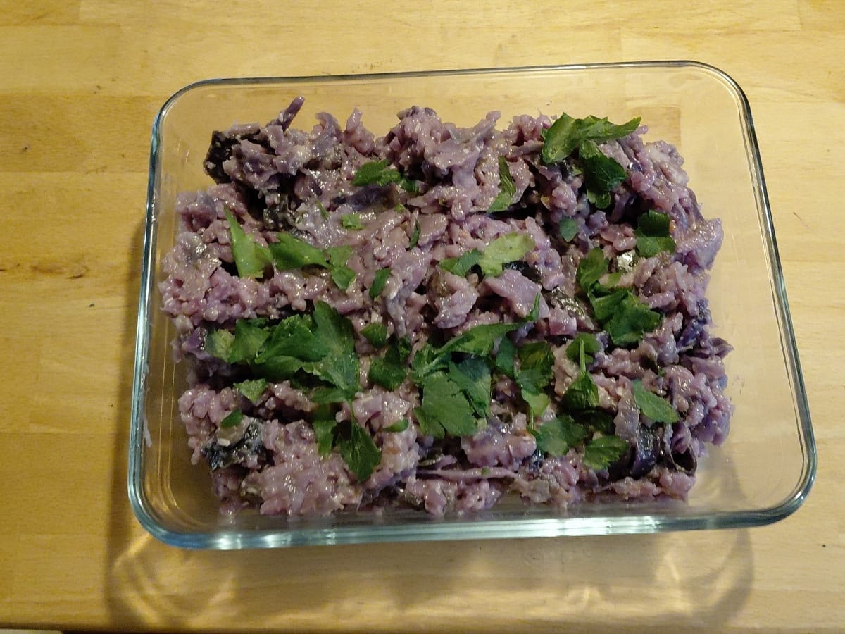 Risotto au chou rouge