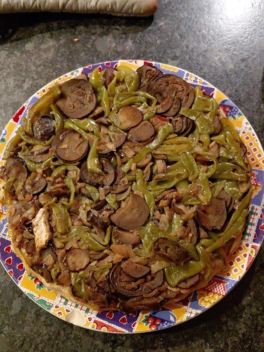 Tarte tatin aux poivrons